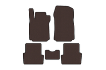 Renault Modus 2005–2012 Rubberen automatten Carsuit (Bruin) foto 1