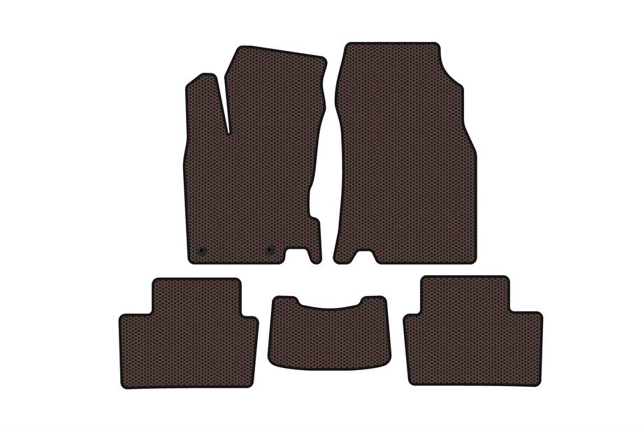 Renault Kadjar 2015–2022 Rubber matten Carsuit (2015-2018, bruin) Foto 1