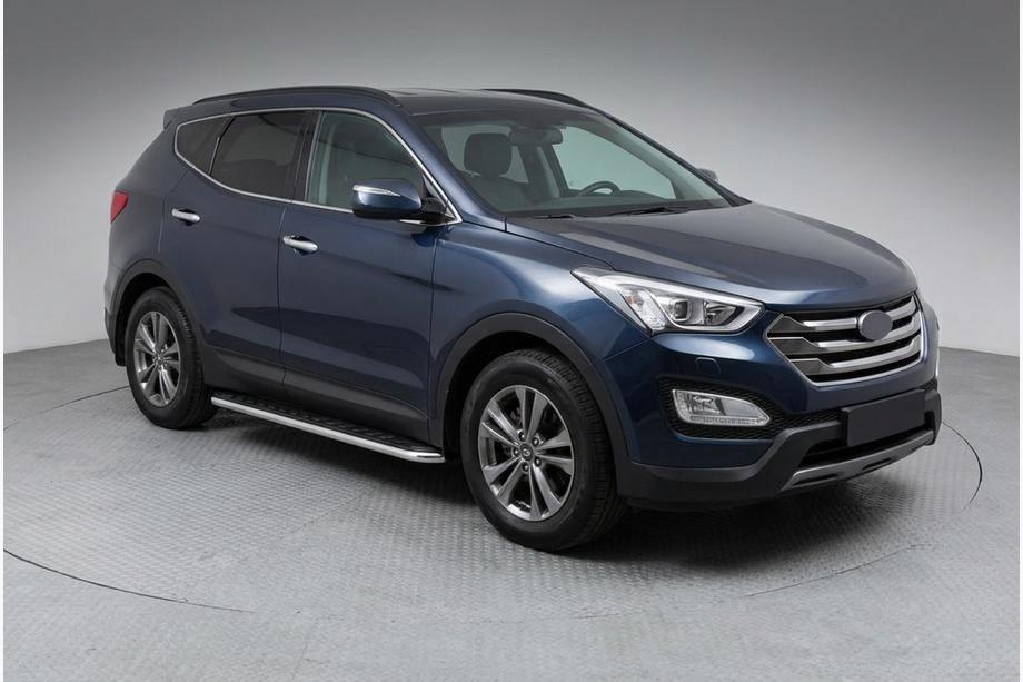 Hyundai Santa Fe 3 2012–2018 Maydos V1 zijtreden (set 2 stuks, aluminium + RVS) Image