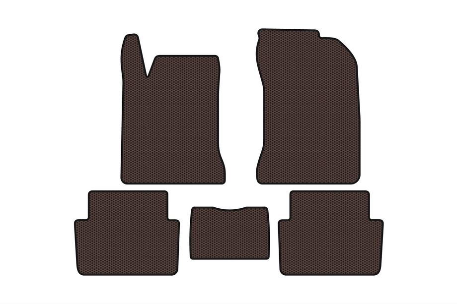 Renault Laguna 2001–2007 Rubberen automatten Carsuit (SW, bruin) Foto 1