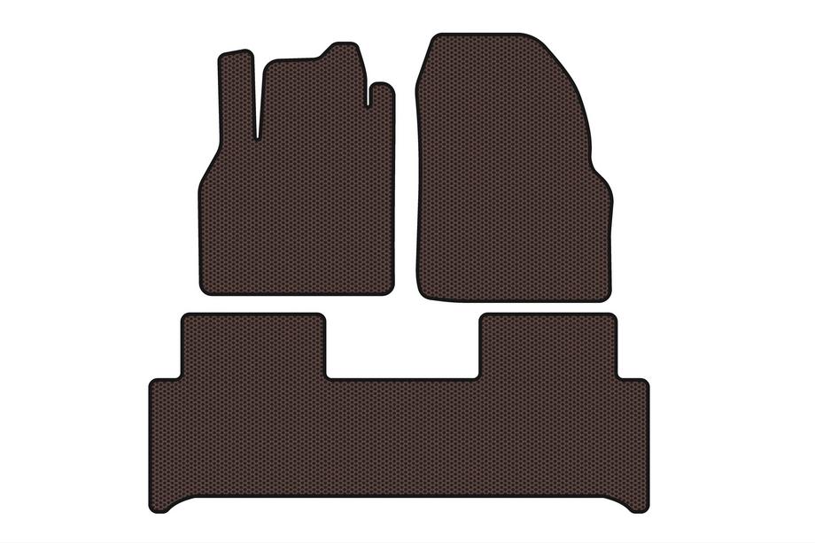 Renault Scenic/Grand 2003–2009 Rubberen automatten Carsuit (Bruin) Foto 1