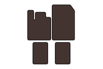 Renault Twingo 2007–2014 Rubberen automatten Carsuit (Bruin) foto 1