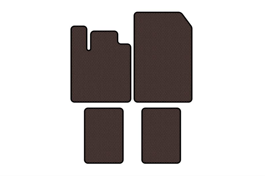 Renault Twingo 2007–2014 Rubberen automatten Carsuit (Bruin) Image