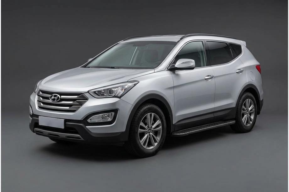 Hyundai Santa Fe 3 2012–2018 Bosphorus Black side steps (2 st., aluminium) Image