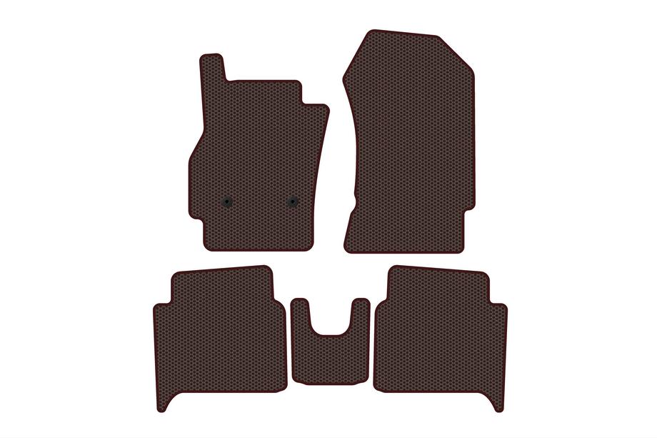 Renault Zoe 2012–2019 Rubberen automatten Carsuit (HB, bruin) Image