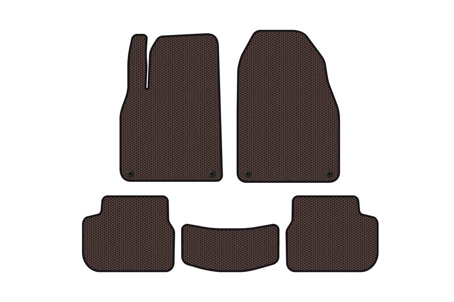 Saab 9-3 2002–2014 Rubberen automatten Carsuit (Bruin) Image