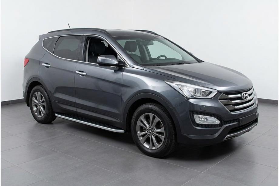 Hyundai Santa Fe 3 2012–2018 Side steps Tayga Grey (set van 2, aluminium) Image
