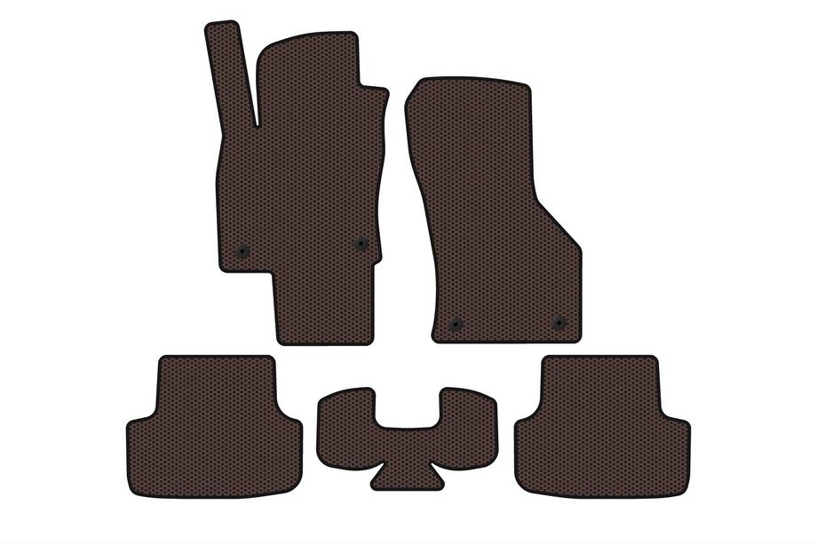 Seat Leon 2013–2020 Rubberen automatten Carsuit (Bruin) Image