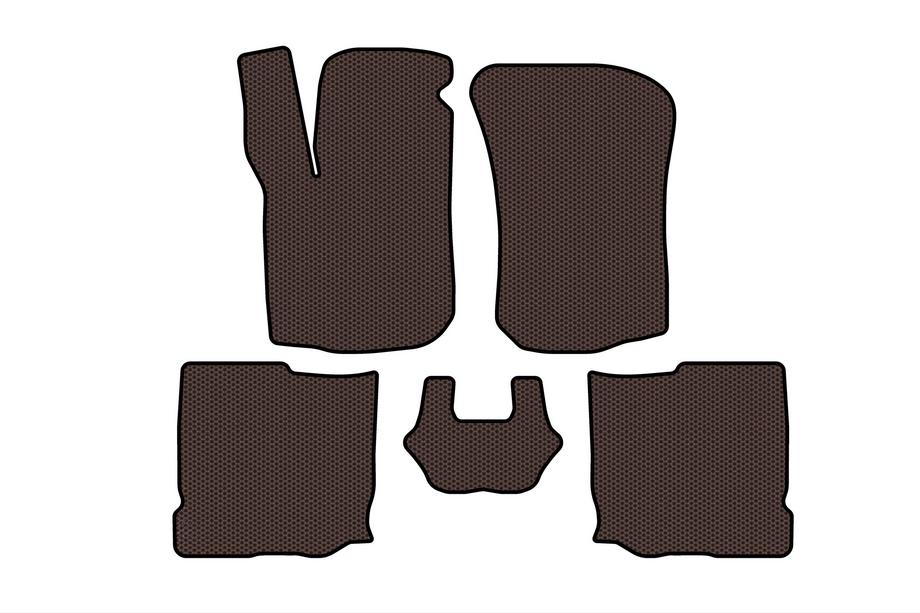 Seat Leon 1999–2005 Rubberen automatten Carsuit (HB, 5-deurs, bruin) Foto 1