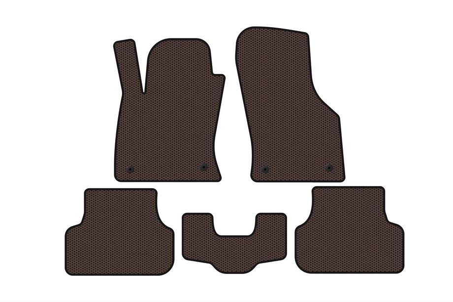 Seat Leon 2013–2020 Rubberen automatten Carsuit (2013-2016, SW, bruin) Image
