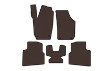 Skoda Roomster 2006–2015 Rubberen automatten Carsuit (Bruin) foto 1