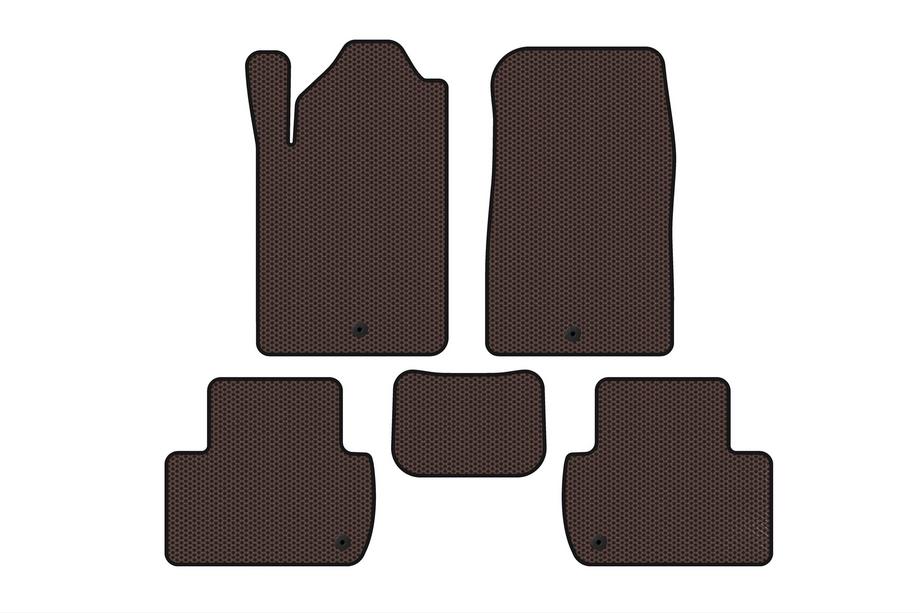 SsangYong Rexton I 2001–2017 Rubberen automatten Carsuit (Bruin) Image