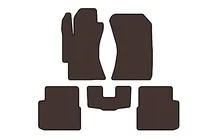Subaru Impreza 2007–2011 Rubberen automatten Carsuit (HB, bruin) foto 1