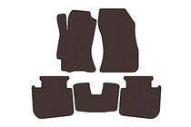 Subaru Legacy 2009–2014 Rubberen automatten Carsuit (2009-2013, SD, bruin) foto 1