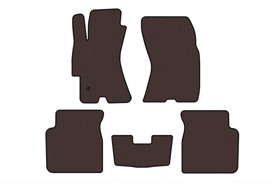 Subaru Outback 2005–2009 Rubberen automatten Carsuit (Bruin) Image