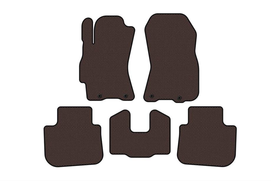 Subaru Outback 2009–2014 Rubberen automatten Carsuit (Bruin) Image