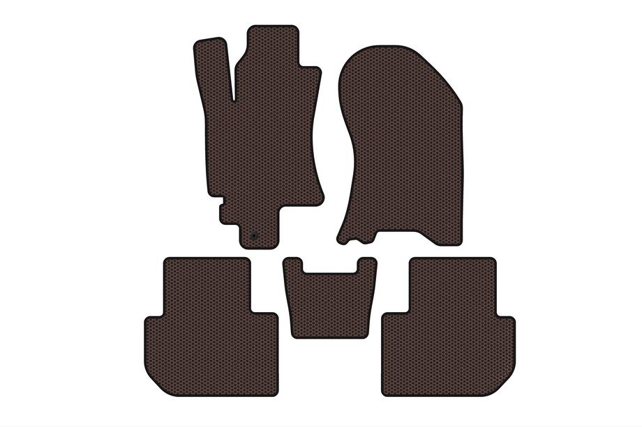 Subaru Tribeca 2005–2014 Rubberen automatten Carsuit (Bruin) Image