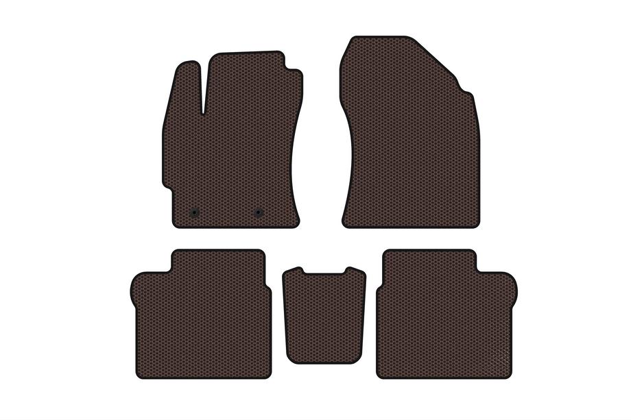 Toyota Corolla 2013–2019 Rubberen automattenset Carsuit (2016-2019, SD, bruin) Image