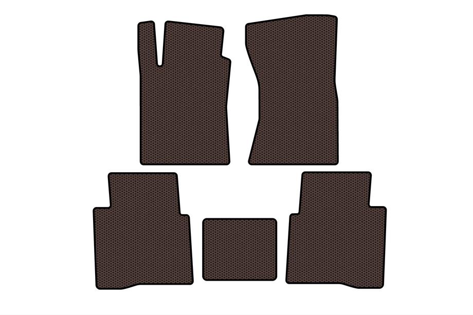 Toyota Fortuner 2006–2015 Rubberen automatten Carsuit (Bruin) Foto 1