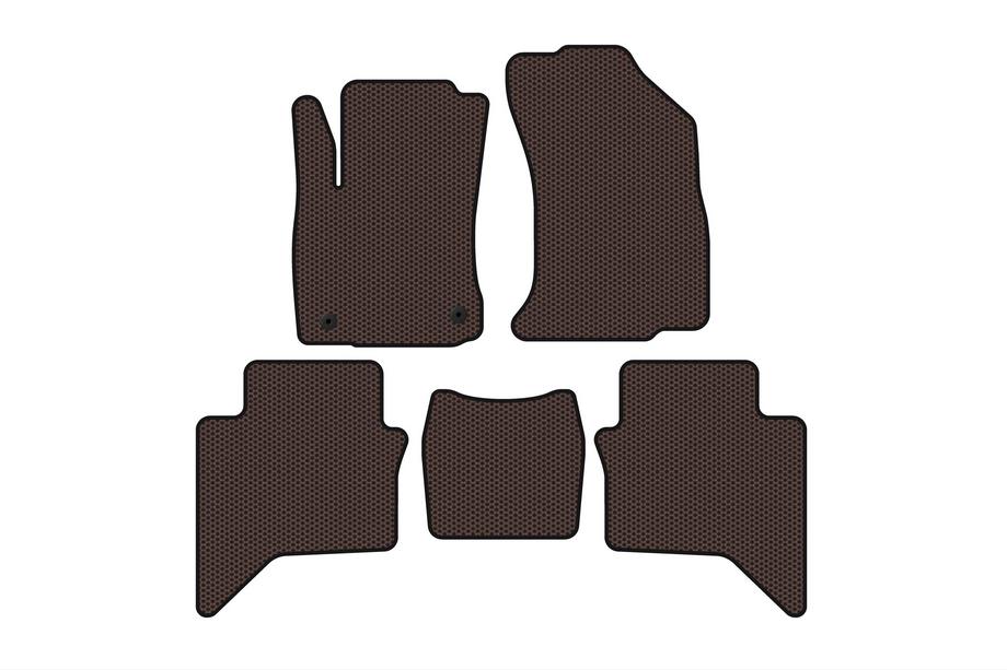 Toyota Hilux 2015– Rubberen automatten Carsuit (Bruin) Image