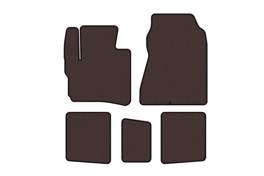 Toyota IQ 2008–2015 Rubberen automatten Carsuit (HB, bruin) Image