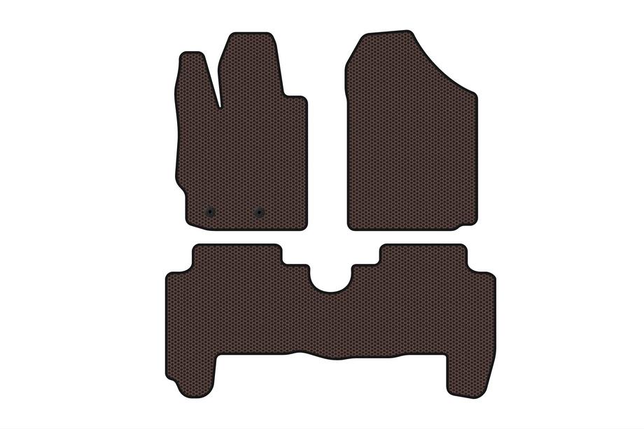 Toyota Yaris 2006–2011 Rubberen automatten Carsuit (HB, 5-deurs, bruin) Image