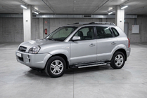 Hyundai Tucson JM 2004– Zijtreden RedLine V1 (2 stuks, aluminium) foto 1