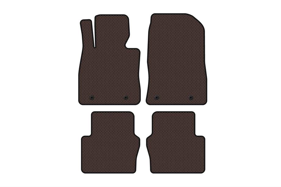 Toyota Yaris 2010–2020 Rubberen automatten Carsuit (Electro, 2017-2020, SD, bruin) Foto 1