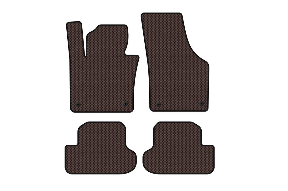 Volkswagen Beetle 2011–2015 Rubberen automatten Carsuit (HB, bruin) Image