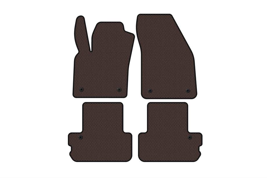 Volvo C70 2006–2010 Carsuit rubberen automatten (Cabriolet, bruin) Image