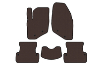 Volvo S60 2000–2009 Rubberen automatten Carsuit (SD, bruin) foto 1