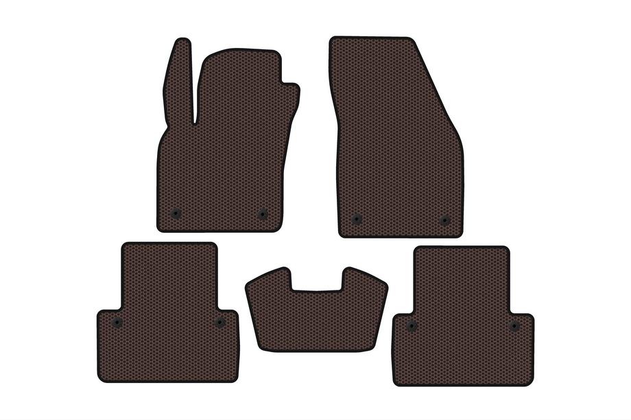 Volvo V50 2004–2012 Rubberen vloermatten Carsuit (2007-2012, SW, bruin) Image