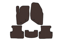 Volvo V70 2000–2007 Rubberen automatten Carsuit (Bruin) foto 1