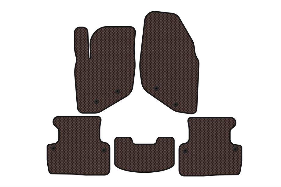 Volvo V70 2000–2007 Rubberen automatten Carsuit (Bruin) Image