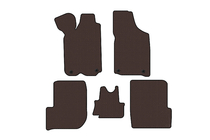 Audi 100 C3 1988–1991 Rubberen automatten voor het interieur Carsuit (1982-1991, Avant, bruin) foto 1