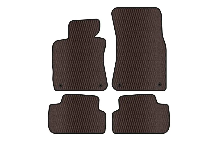 BMW 6-serie E63/E64 2003–2010 Rubberen automatten Carsuit (Bruin) Foto 1