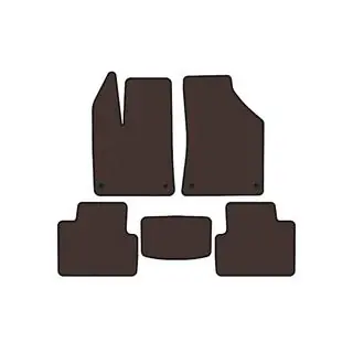 Rubberen automatten Carsuit (Bruin)