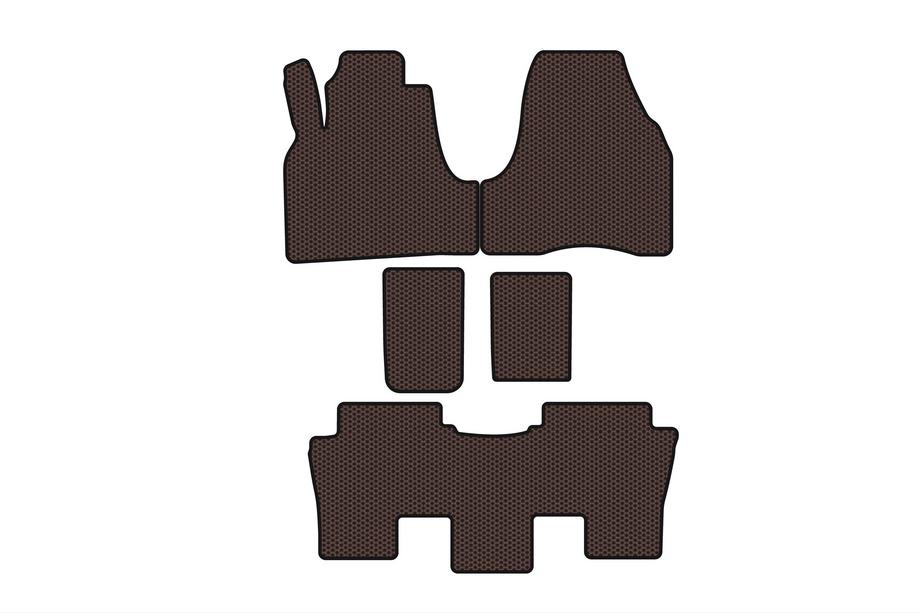 Citroen C-8 2002–2014 Rubberen automatten Carsuit (Bruin) Image