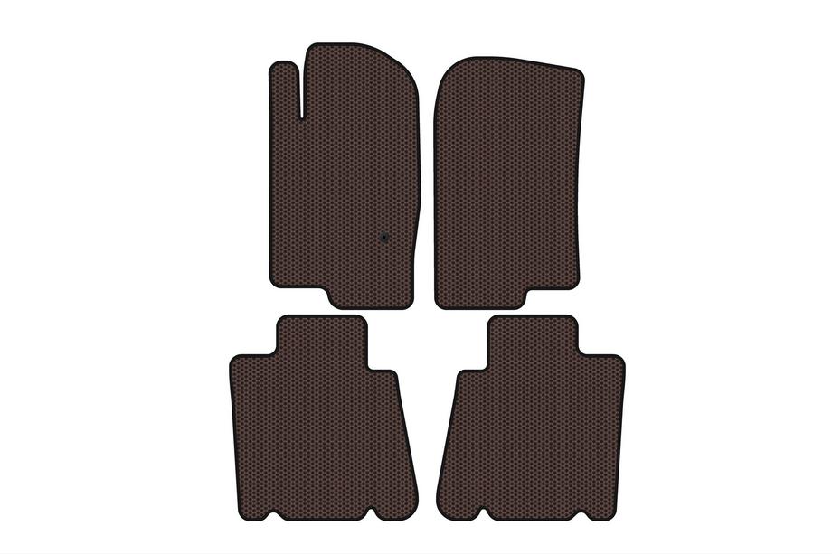 Ford Explorer 2001–2005 Carsuit rubber automatten voor het interieur (2 rijen, bruin) Image