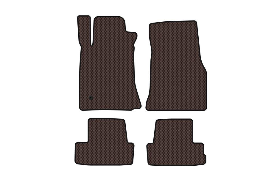 Ford Mustang 2005–2014 Rubberen automatten Carsuit (2005-2009, GT, Coupé, bruin) Image