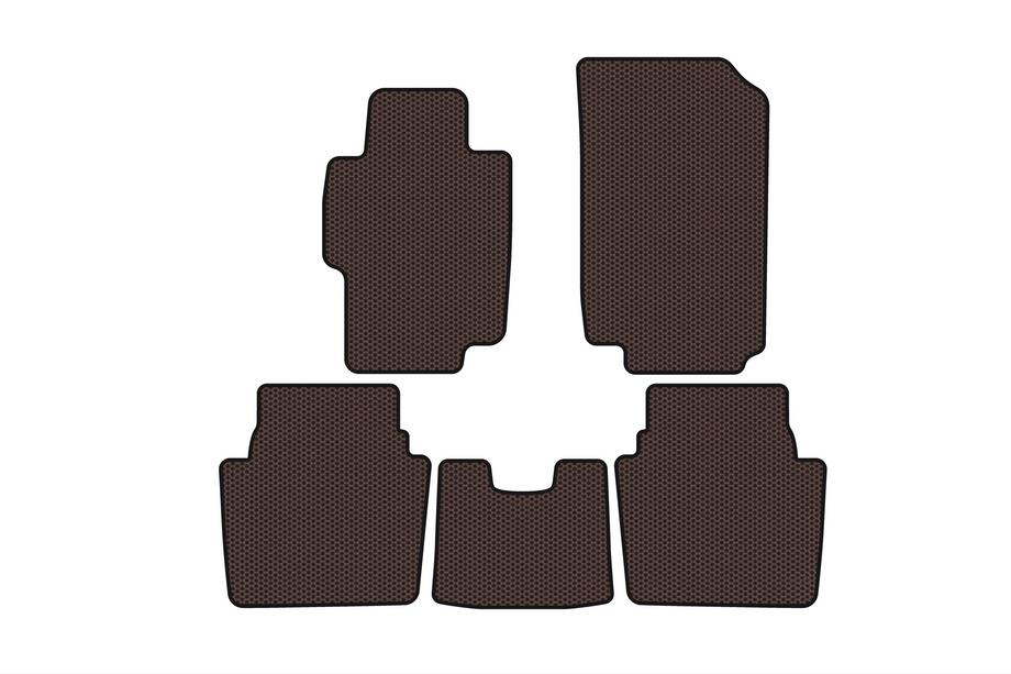 Honda Accord VII 2002–2007 Rubberen automatten Carsuit (SD, bruin) Image