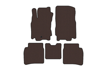 Nissan Note 2004–2012 Rubberen automatten Carsuit (Bruin) foto 1