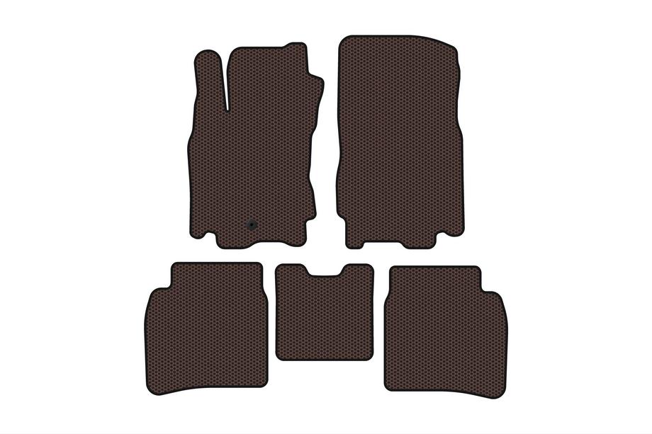 Nissan Note 2004–2012 Rubberen automatten Carsuit (Bruin) Image