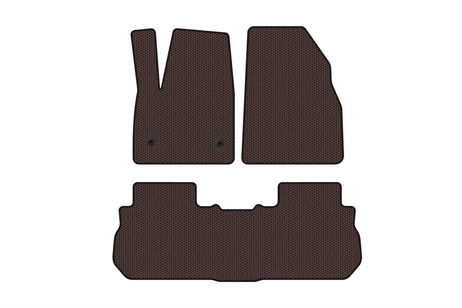 GMC Acadia 2017– Rubberen automatten Carsuit (2 rijen, 2017-2019, bruin) Image