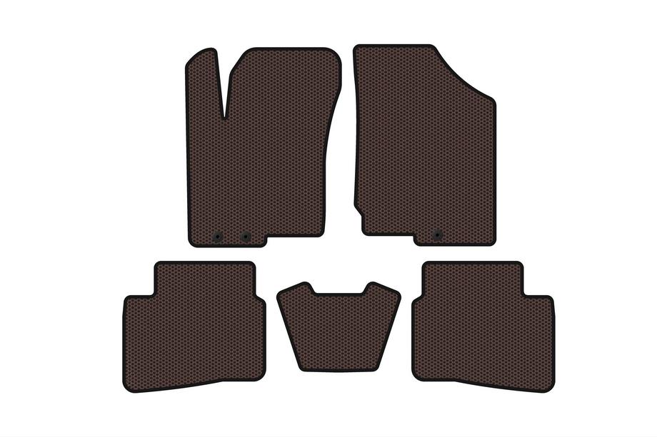 Kia Forte 2008–2024 Rubberen automatten Carsuit (2008-2012, bruin) Image
