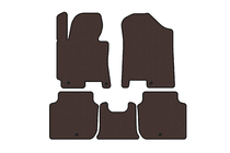 Kia Forte 2008–2024 Carsuit rubber automatten (2012-2016, bruin) foto 1