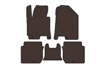 Kia Forte 2008–2024 Rubberen automatten Carsuit (2016-2018, bruin) foto 1