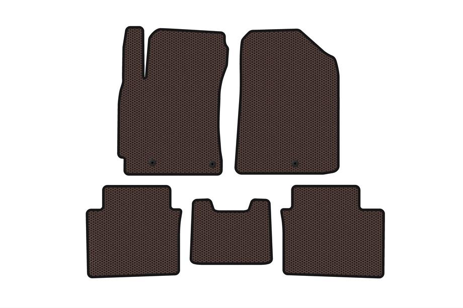 Kia Forte 2008–2024 Rubberen automatten Carsuit (2018-2021, bruin) Image