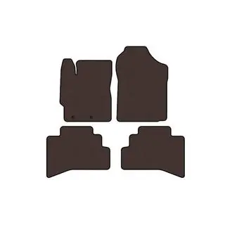 Rubberen automatten Carsuit (Bruin)