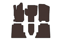 Honda FR-V 2004–2009 Rubberen automatten Carsuit (Bruin) foto 1